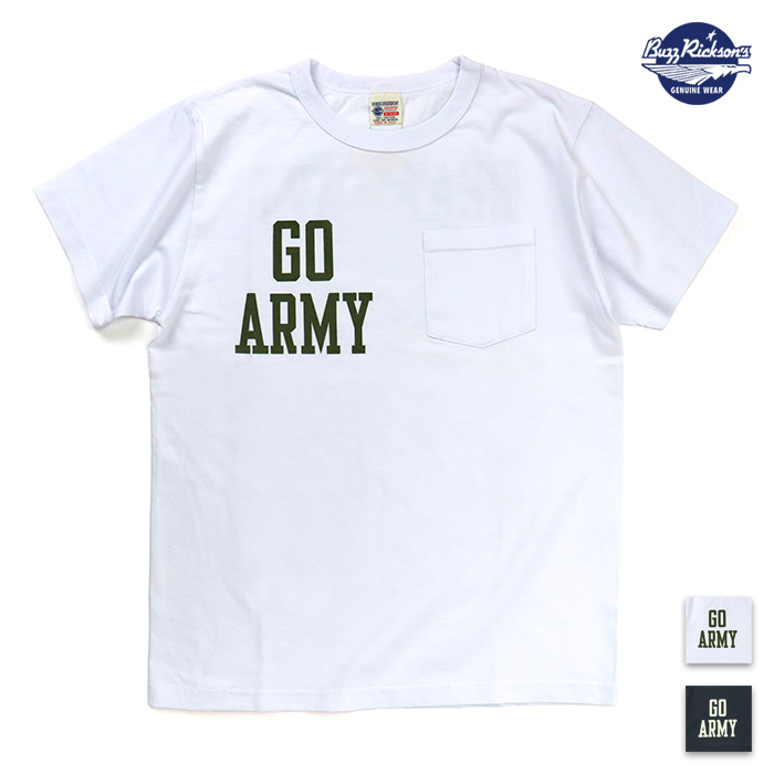BUZZ RICKSON'S バズリクソンズ 半袖ポケットTシャツ GO ARMY BEAT NAVY BR79710