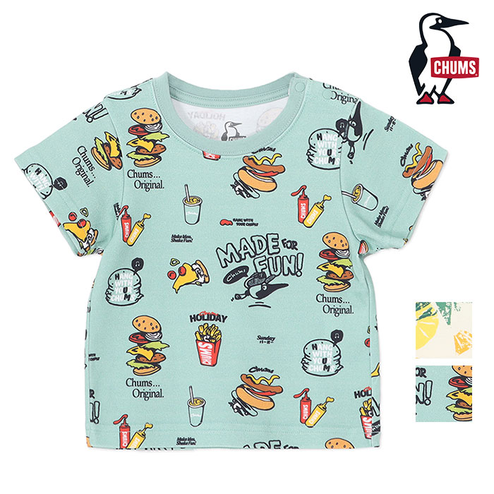 CHUMS チャムス ベビー Baby Patterned T-Shirt ベビーパターンドTシャツ CH21-1377