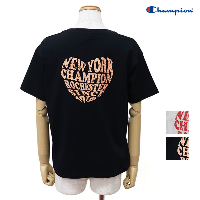 Champion チャンピオン レディース ショートスリーブTシャツ 『NEW YORK CHAMPION ROCHESTER SINCE 1919』 CW-D323