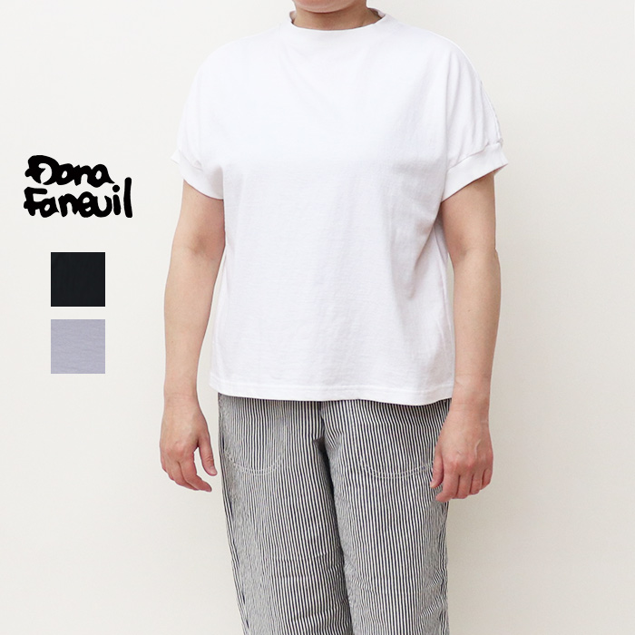 Dana Faneuil ダナファヌル レディース 空紡糸天竺フレンチスリーブ 半袖Tシャツ D-5624205