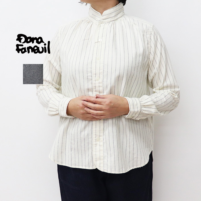 Dana Faneuil ダナファヌル レディー ス シャギー長袖シャツ D-6124405