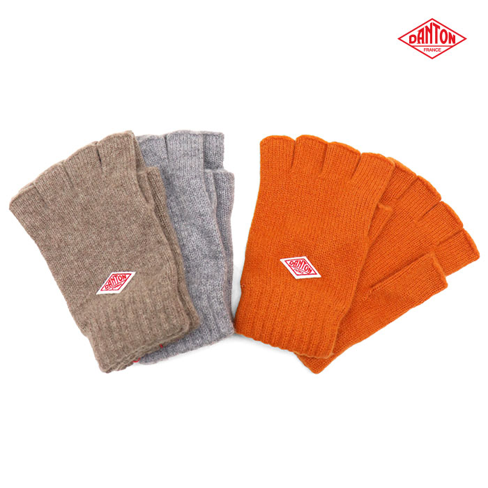 DANTON ダントン ウールニット フィンガーレスグローブ  DT-H0307GPW