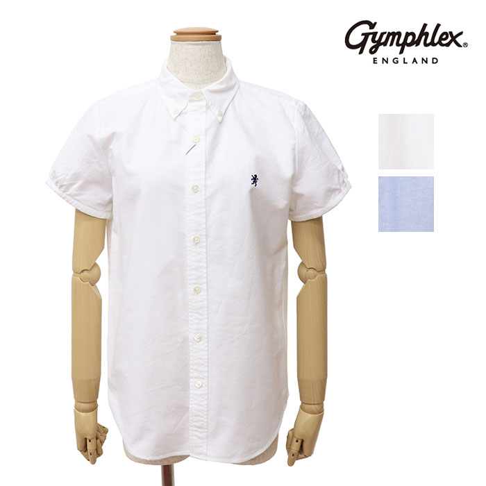 Gymphlex ジムフレックス レディース オックスフォード フレンチスリーブシャツ GY-B0242SOX