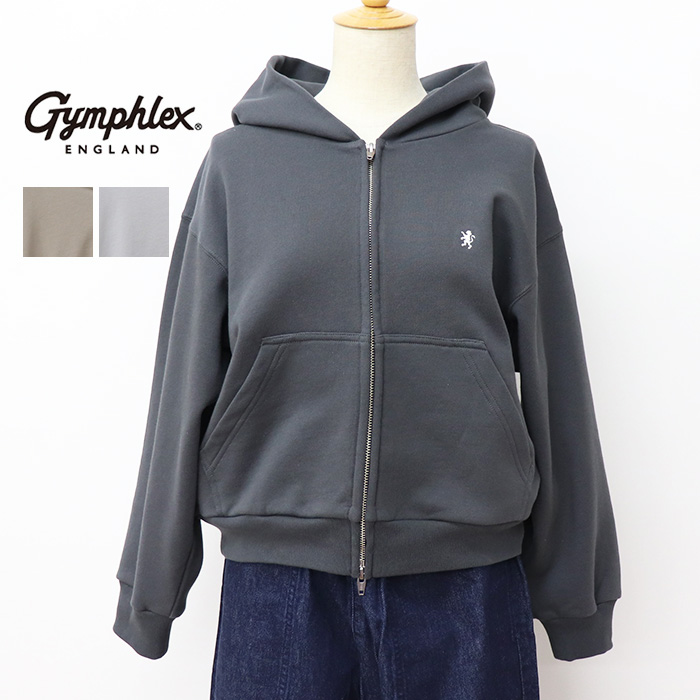 Gymphlex ジムフレックス レディース コットンフリース ジップパーカー WOMEN GY-C0438 CFC
