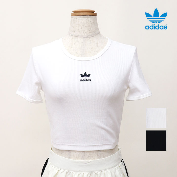 adidas originals アディダス レディース オリジナルス エッセンシャルズ リブ Tシャツ JTN56