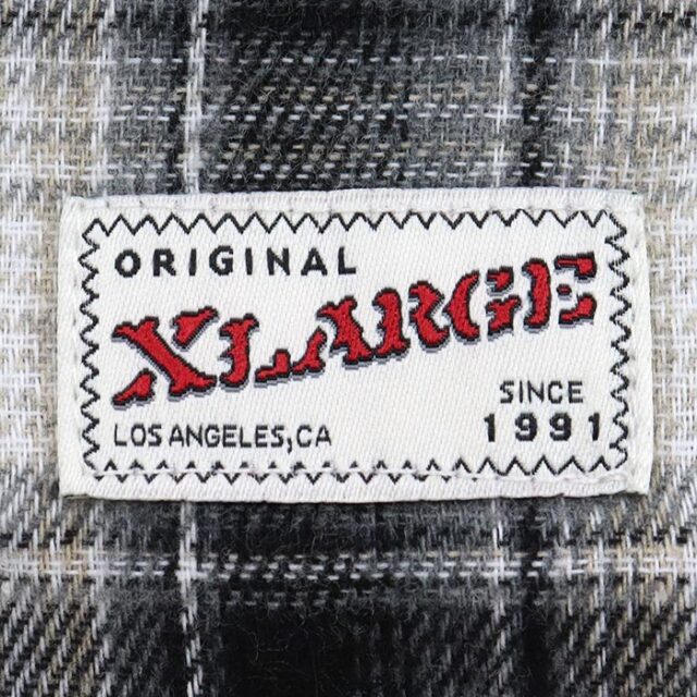 XLARGE,エクストララージ,フーデッドフランネルシャツ,101253014006
