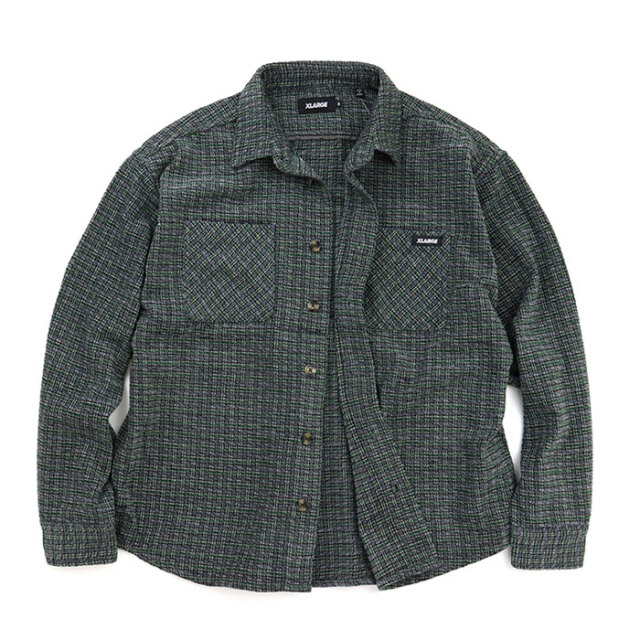 XLARGE エクストララージ プレイド長袖シャツ 101254014001