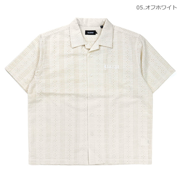 XLARGE エクストララージ シャツ SS LACE SHIRT 半袖レースシャツ 101262014005