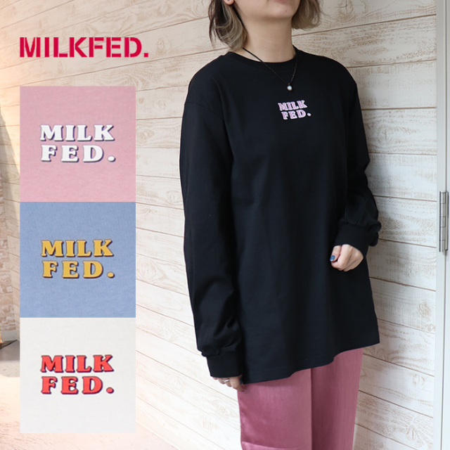 MILKFED.　ミルクフェド　レディース　 LOGO LS TEE　 103203013011