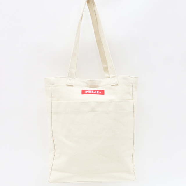 MILKFED ミルクフェドBAR AND UNDERLOGO SQUARE TOTE BAG MILKFED. スクエアトートバッグ103213053030