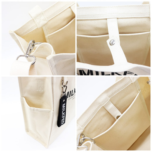 MILKFED ミルクフェド　　SQUARE 2WAY SHOULDER BAG トート ショルダー 2WAY バッグ 　103213053033