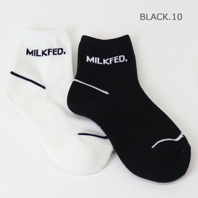 MILKFED　ミルクフェド　　MILKFED. MIDDLE SOCKS SET　ミドル丈2Pソックス 　103213054017