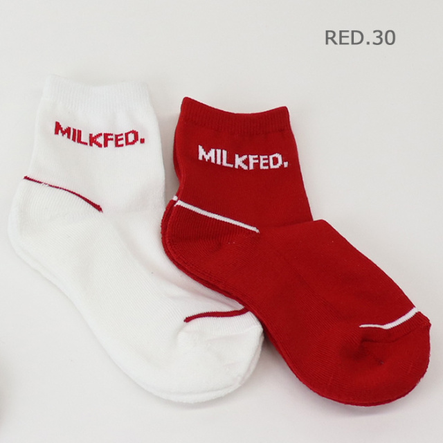 MILKFED　ミルクフェド　　MILKFED. MIDDLE SOCKS SET　ミドル丈2Pソックス 　103213054017