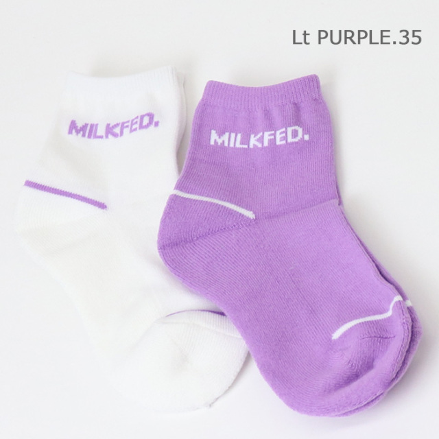 MILKFED　ミルクフェド　　MILKFED. MIDDLE SOCKS SET　ミドル丈2Pソックス 　103213054017