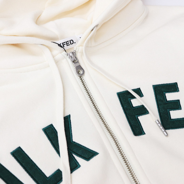 MILKFED. ミルクフェド レディース ARCH LOGO ZIP UP HOODIE MILKFED. ジップパーカー 103233012014