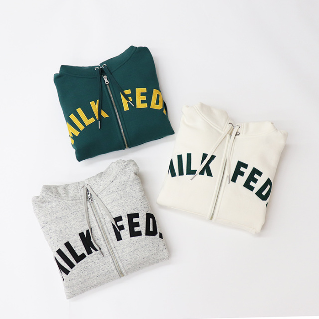 MILKFED. ミルクフェド レディース ARCH LOGO ZIP UP HOODIE MILKFED. ジップパーカー 103233012014