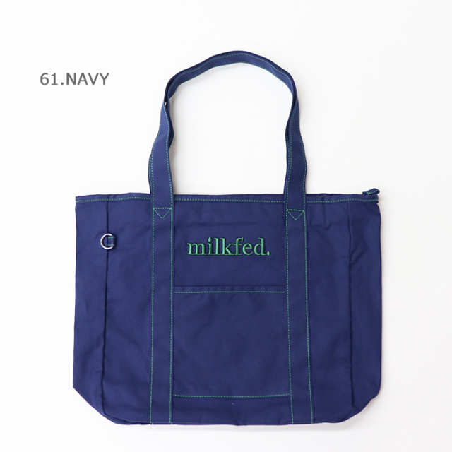 MILKFED ミルクフェド CONTRAST STITCH TOTE BAG トートバッグ