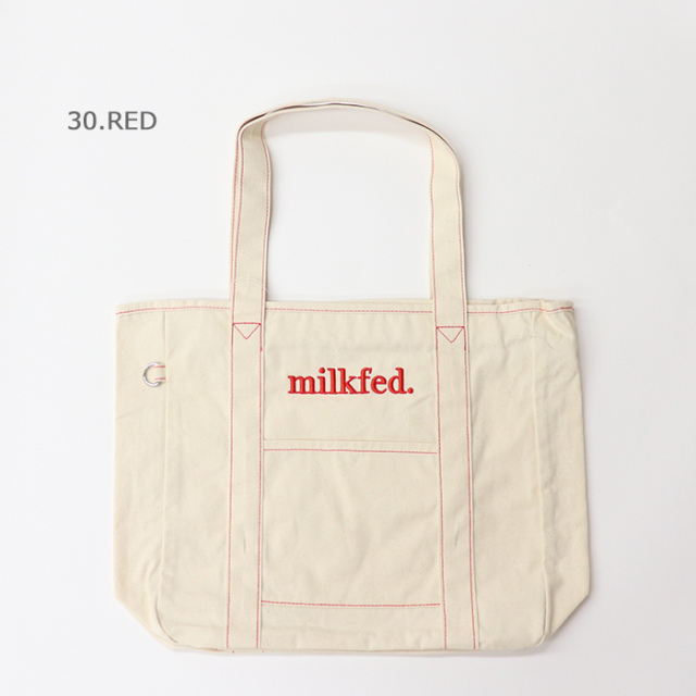 MILKFED ミルクフェド CONTRAST STITCH TOTE BAG トートバッグ
