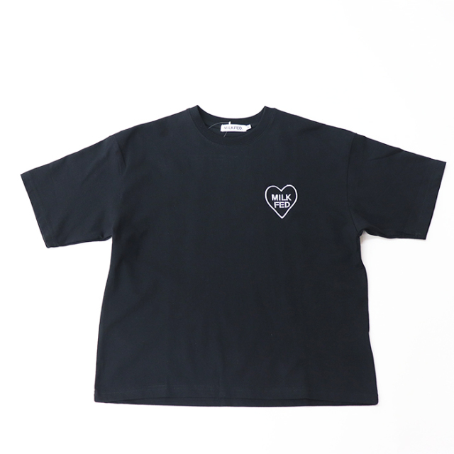 MILKFED ミルクフェド レディース PLAID LOGO WIDE S/S TEE 半袖