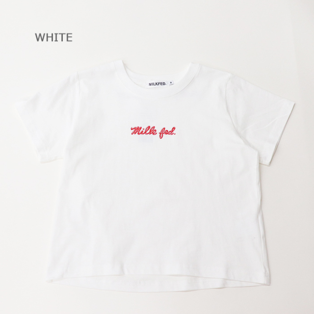 tシャツ ミルクフェド MILKFED ICING LOGO BASIC LS TEE レディース トップス カットソー グレー 水色 ロンティ 長袖 MILKFED. tシャツ ミルクフェド MILKFED ICING LOGO BASIC LS