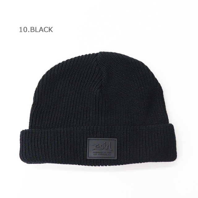 X-girl エックスガール レディース RUBBER PATCH KNIT CAP X-girl 105232051007
