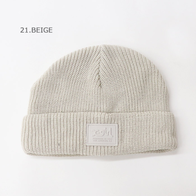 X-girl エックスガール レディース RUBBER PATCH KNIT CAP X-girl 105232051007