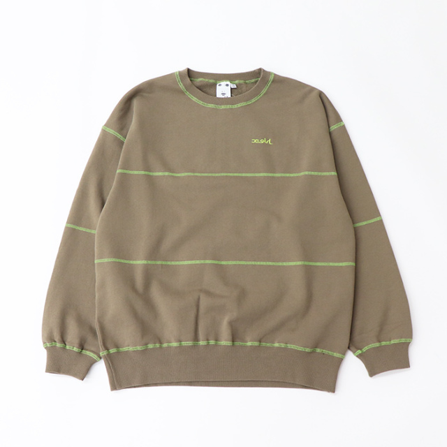 X-girl エックスガール レディース CONTRAST STITCH SWEAT TOP X-girl スウェットトップス 105233012002