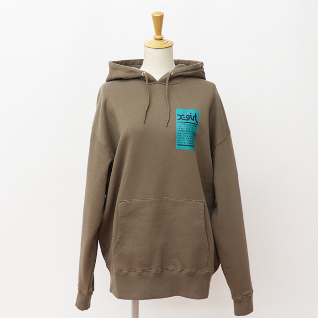 X-girl エックスガール レディース WORDS FACE SWEAT HOODIE X-girl 