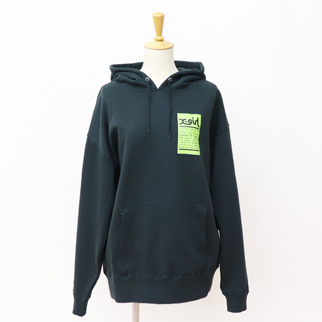 X-girl エックスガール レディース WORDS FACE SWEAT HOODIE X-girl スウェットパーカー 105233012018