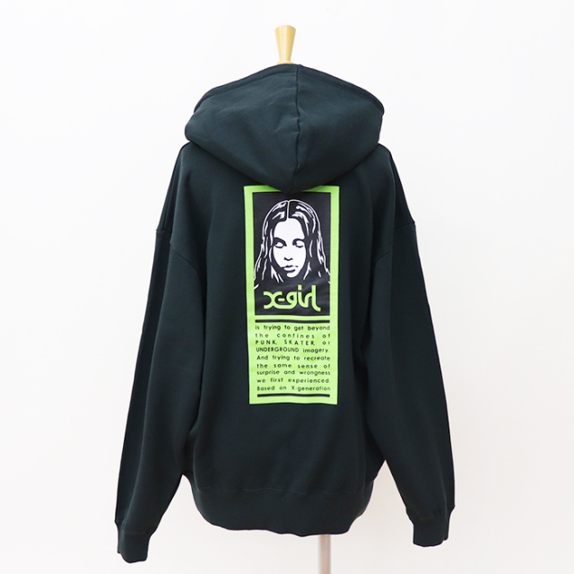 X-girl エックスガール レディース WORDS FACE SWEAT HOODIE X-girl  