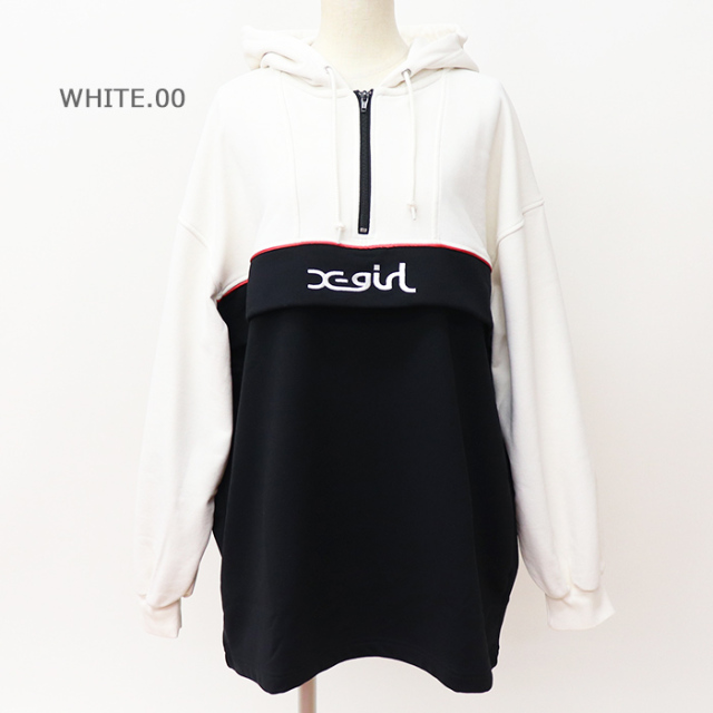 X-girl エックスガール レディースBICOLOR ANORAK SWEAT DRESS  