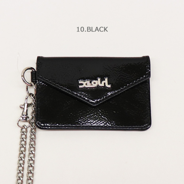 X-girl エックスガール PTNT FX LTHR CARD CS カードケース 105234054004