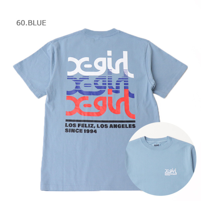X-girl エックスガール レディース TRIPLE MILLS LOGO S/S TEE 半袖T 