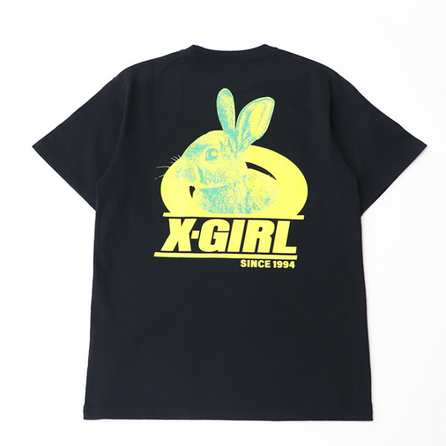 X-girl エックスガール レディース TWO TONE RABBIT S/S TEE X-girl 半袖Tシャツ 105241011022