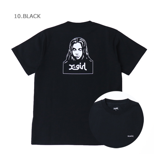 X-girl エックスガール フェイス ショートスリーブ Tシャツ