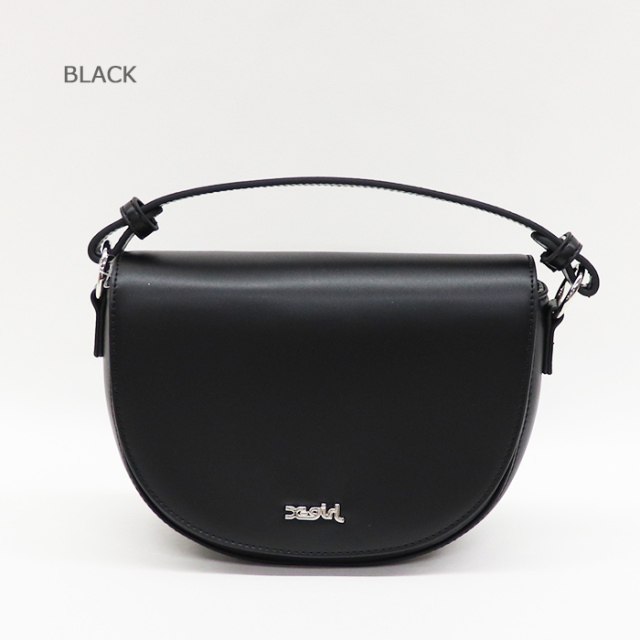 X-girl エックスガール FAUX LEATHER HALF MOON SHOULDER BAG 2WAYバッグ 105241053006