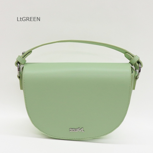 X-girl エックスガール FAUX LEATHER HALF MOON SHOULDER BAG 2WAYバッグ 105241053006