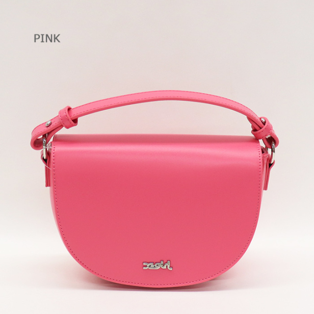 X-girl エックスガール FAUX LEATHER HALF MOON SHOULDER BAG 2WAYバッグ 105241053006