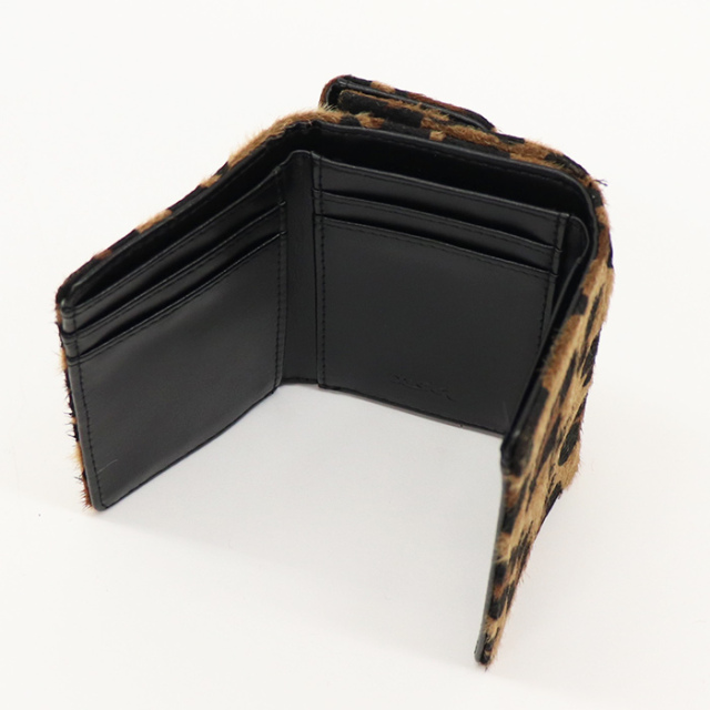 X-girl エックスガール ANIMAL PRINTED MINI WALLETl 三つ折りウォレット 105243054018