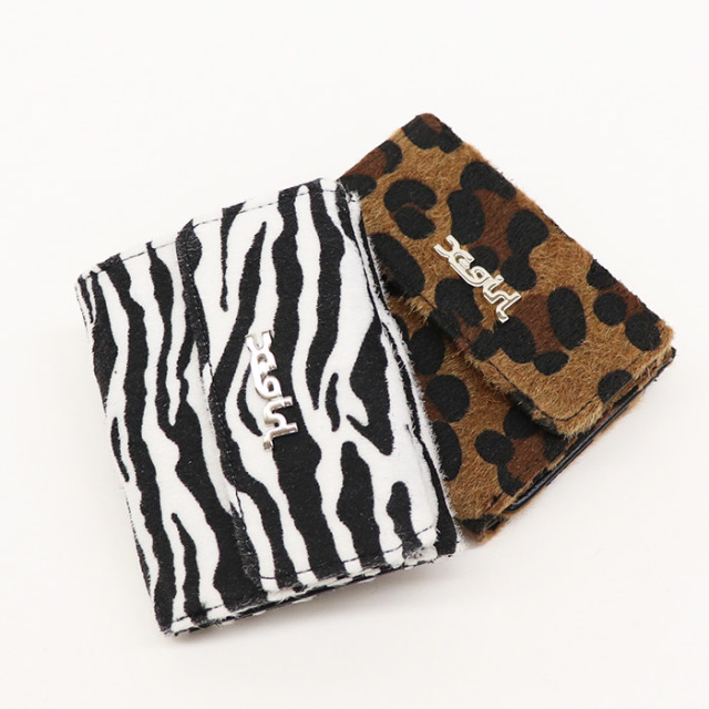 X-girl エックスガール ANIMAL PRINTED MINI WALLETl 三つ折りウォレット 105243054018