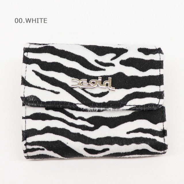 X-girl エックスガール ANIMAL PRINTED MINI WALLETl 三つ折りウォレット 105243054018