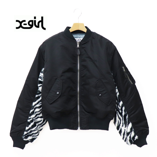【S】X-girl  MA-1 JACKET エックスガール  リバーシブル X-girl × MOUSSY REVERSIBLE MA-1 JACKET – calif（カリフ）公式