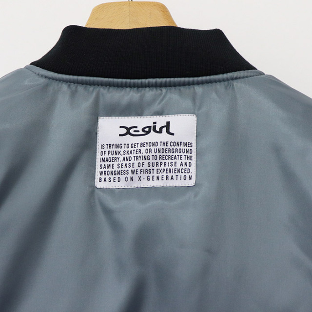 X-girl エックスガール レディース PANELED FUR REVERSIBLE MA-1 JACKET リバーシブルジャケット　 105244021008