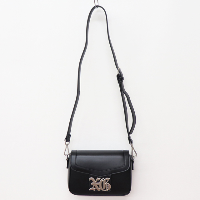 X-girl エックスガールOLD ENGLISH LOGO BUCKLE 2WAY FAUX LEATHER BAG ショルダーバッグ 105244053005