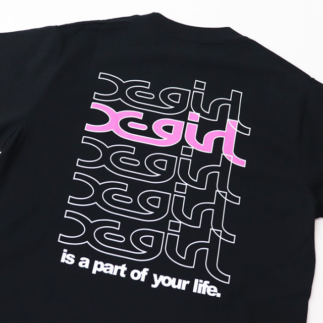 X-girl エックスガール レディース REPEAT MILLS LOGO S/S TEE X-girl 半袖Tシャツ 105252011005