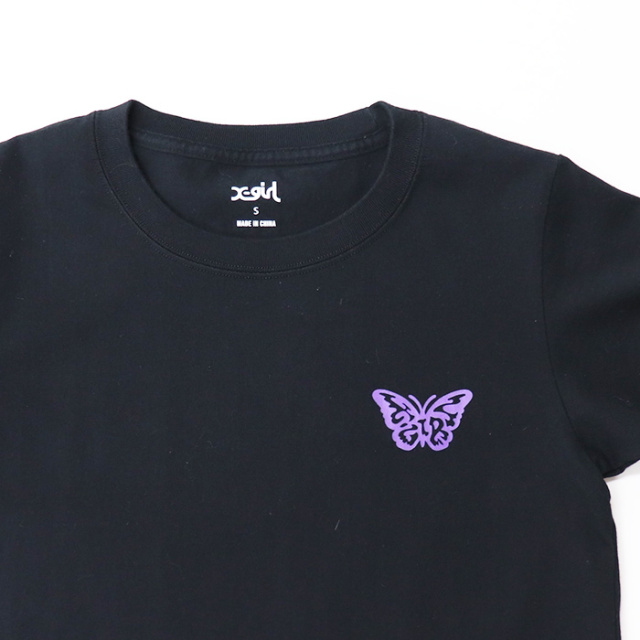 売れ筋商品|||X-girl エックスガール LOGO AND BUTTERFLY 2P S/S BABY TEE 105252011032 ロゴアンドバタフライ2パックショートスリーブベビーティー 2枚セット 正規取扱店 X-girl エックスガール LOGO AND BUTTERFLY 2P S/S BABY TEE