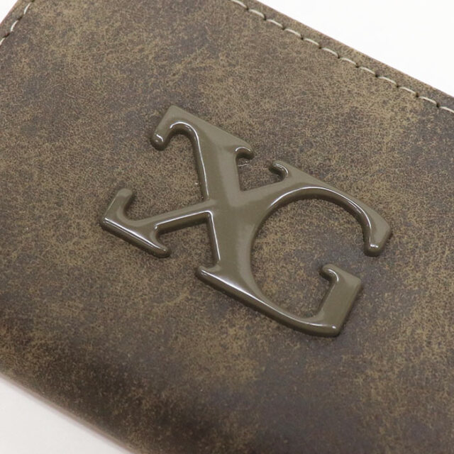 X-girl エックスガール LOGO MARK FAUX LEATHER COIN AND CARD