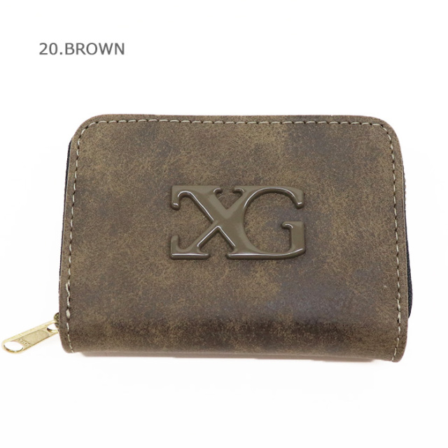 X-girl エックスガール LOGO MARK FAUX LEATHER COIN AND CARD CASE コインケース 105252054009
