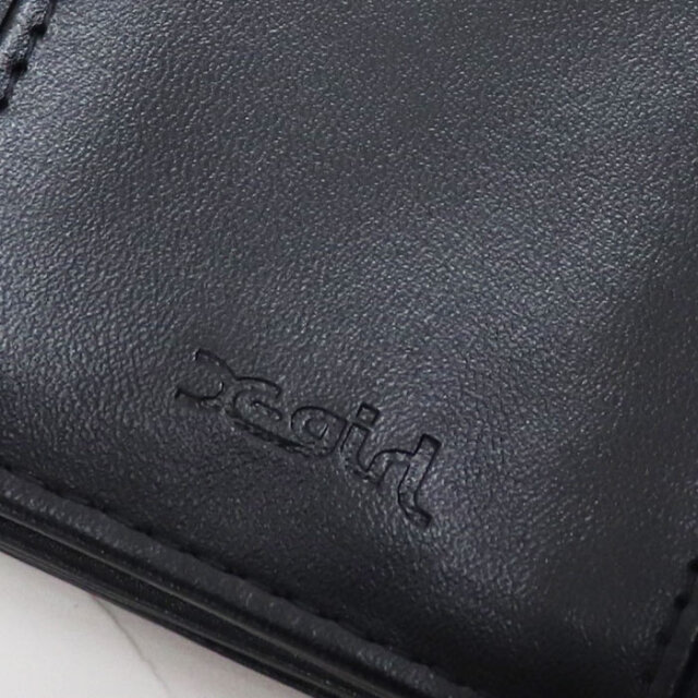 X-girl エックスガール RHINESTONE LABEL MINI WALLET 三つ折りウォレット 105252054013