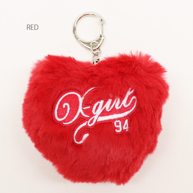 X-girl エックスガール PADDED HEART KEY CHARM X-girl キーチャーム 105253054003